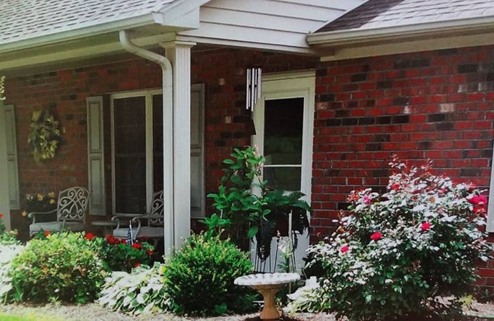 A front porch area of one of our apartments