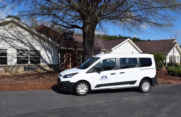 One of our Cross Road vans that assists residents with their appointments