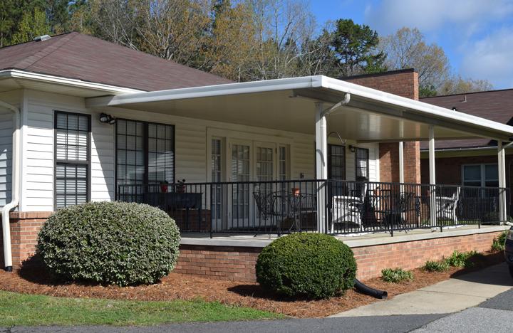 Our Assisted Living outdoor patio area