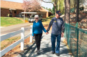 Residents Out for a Stroll on the Walking Trails