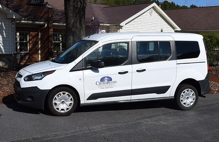 One of our Cross Road vans that assists residents with their appointments
